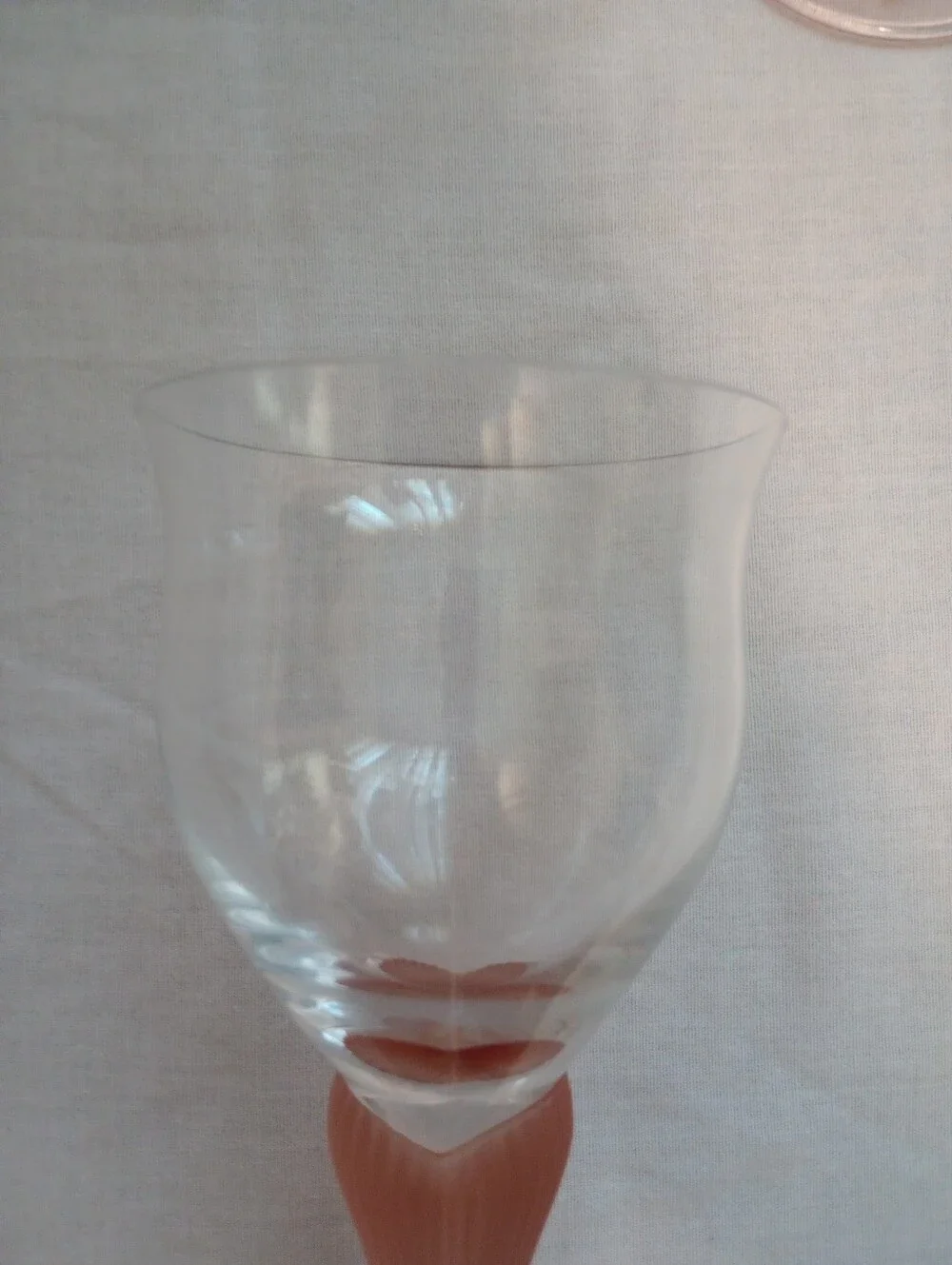 Mikasa Sea Mist Coral Wine Glasses-Set of 3- Made In West Germany